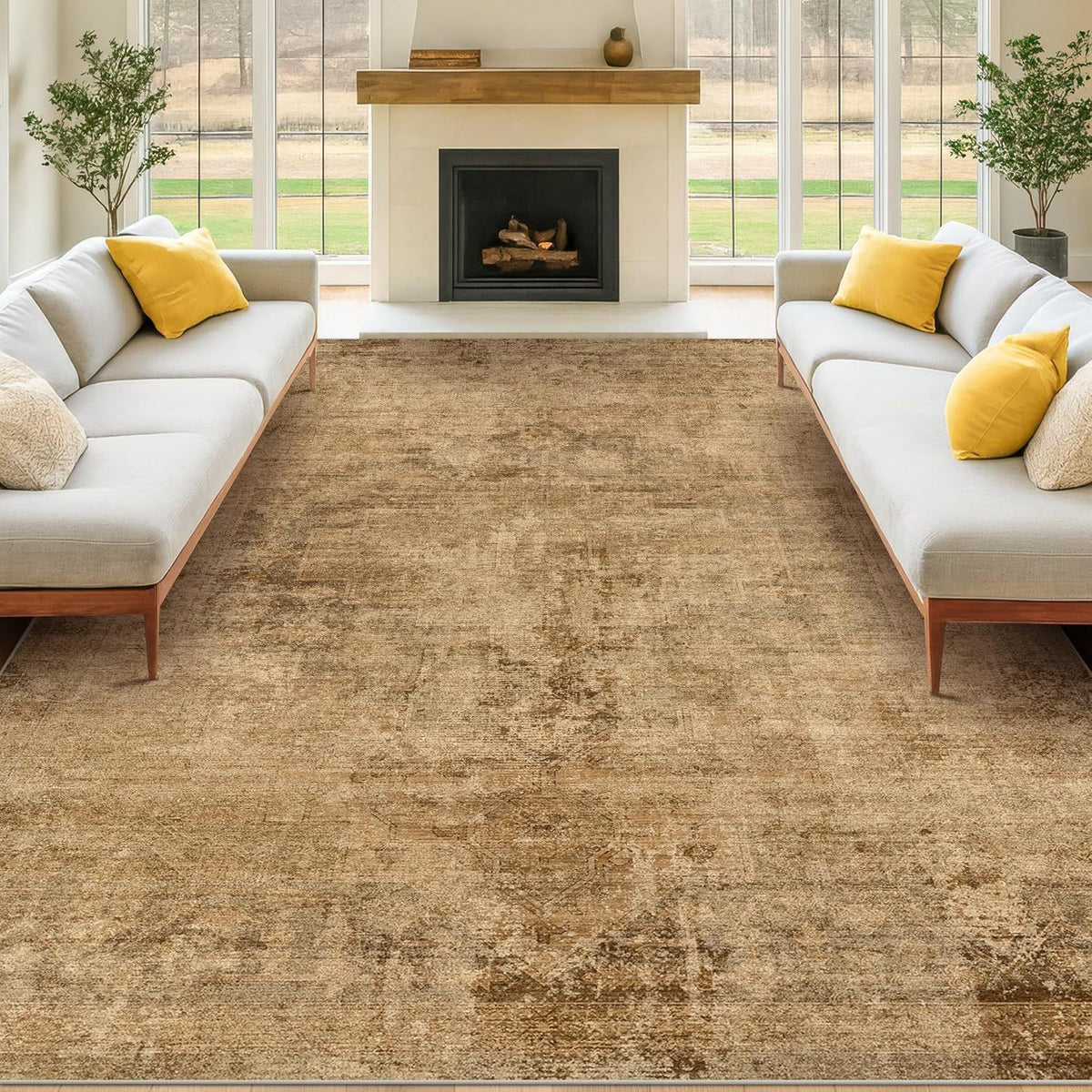 Eleganter, Vintage-inspirierter Teppich
