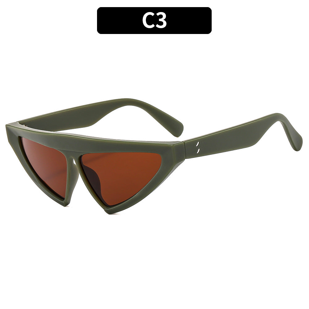 Dreieckige Rahmen-Sonnenbrille