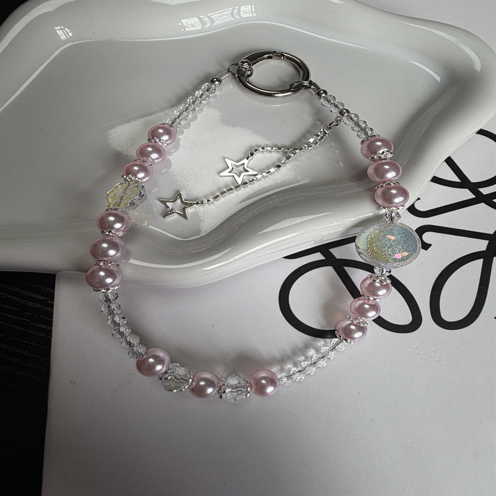 Elegante Perlen Charm Brillenband Brehn