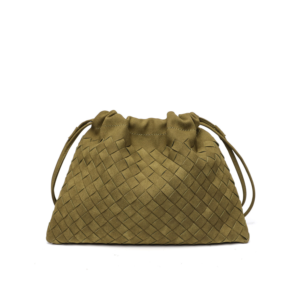 Woven Drawstring Schultertasche Brehn