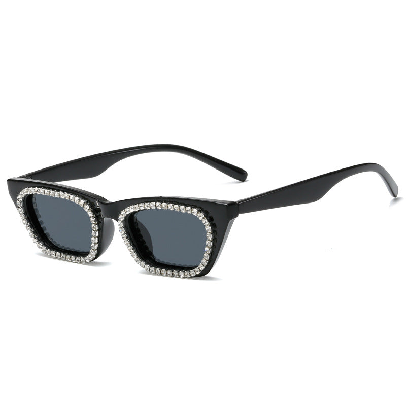 Damen Glamouröse Sonnenbrille mit Strassverzierungen Brehn