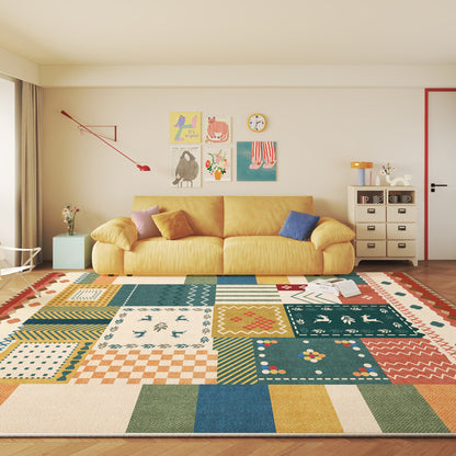 Vintage-inspirierter geometrischer Teppich Brehn