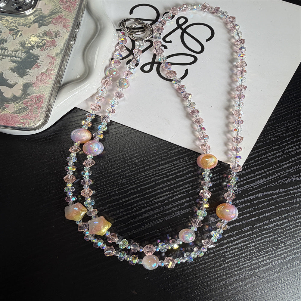 Sparkling Beaded Brillen Kette Brehn