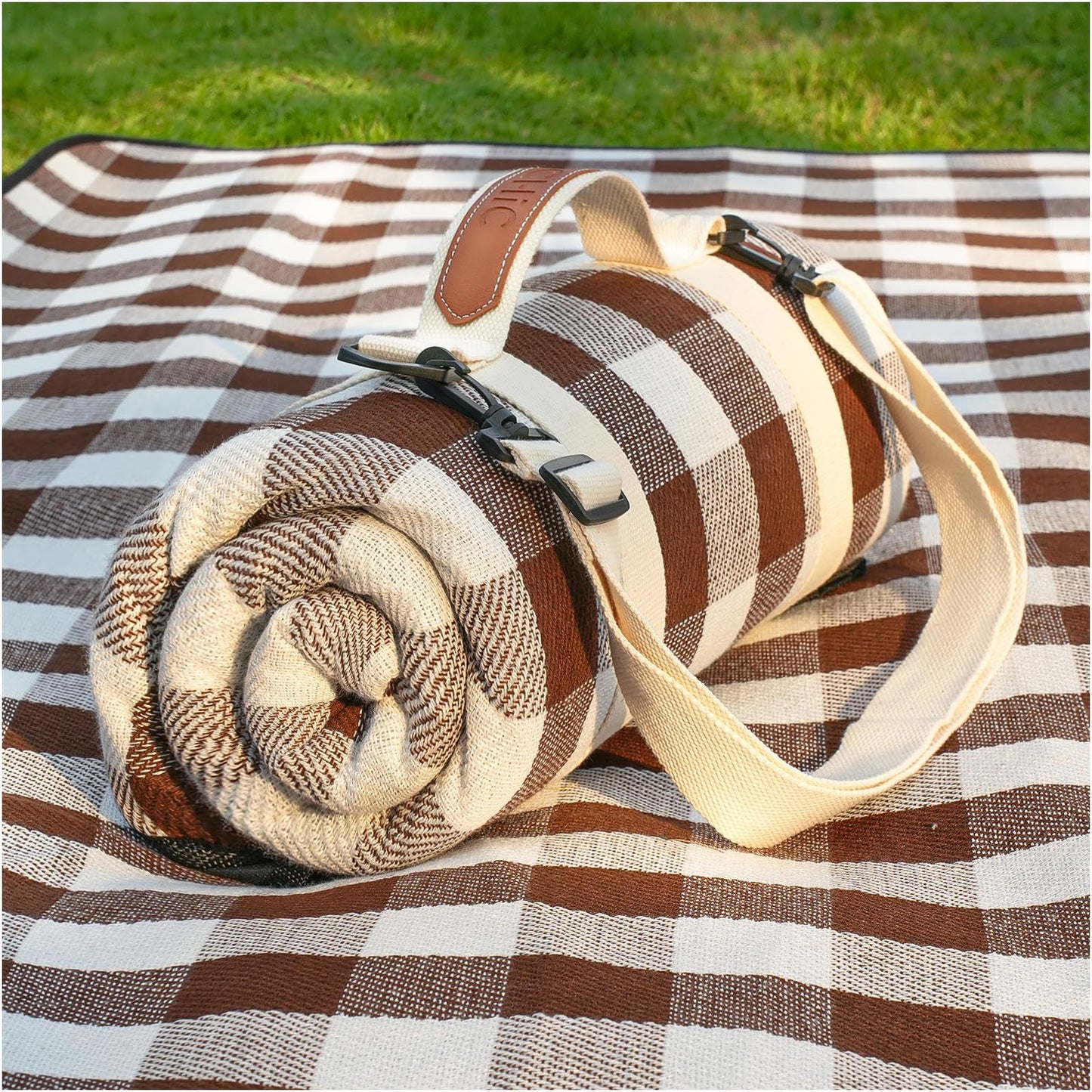 Unisex praktische Picknickdecke mit Tragegriff und wasserabweisender Oberfläche Brehn