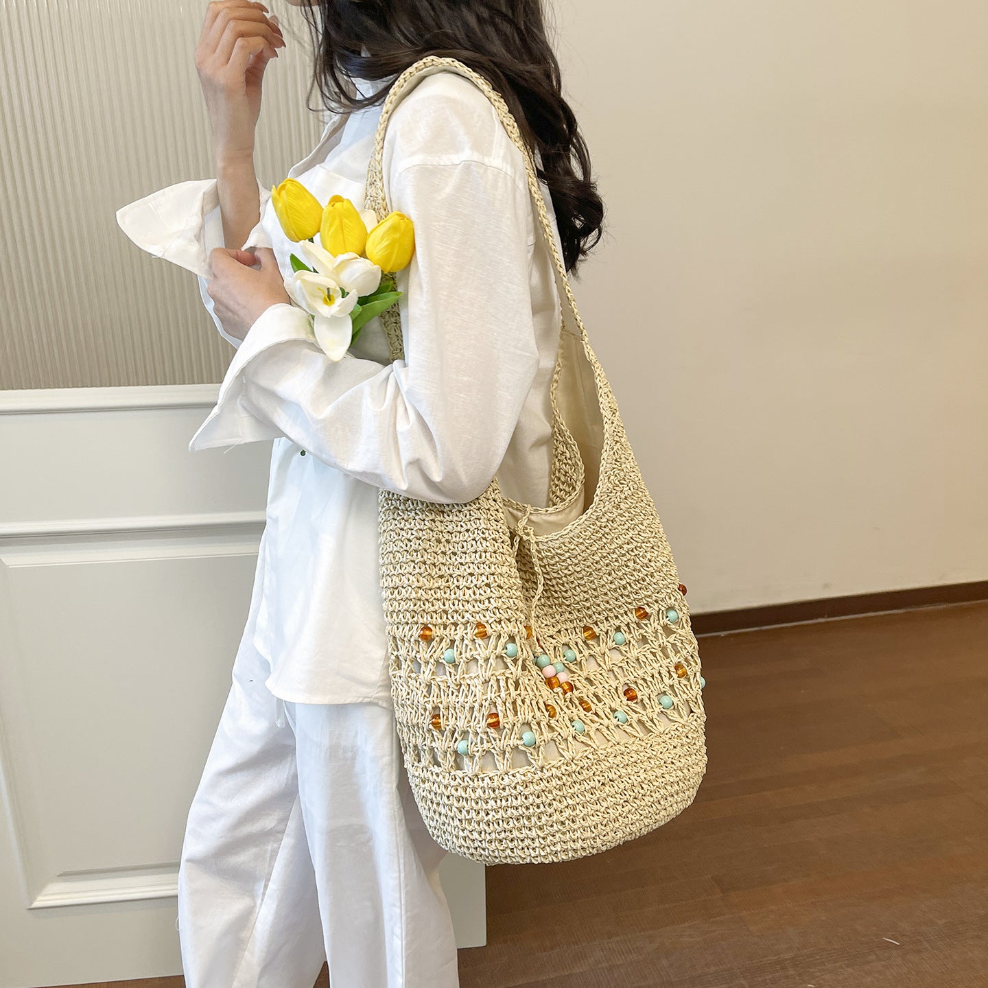 Handgefertigte Makramee Tote Bag Brehn