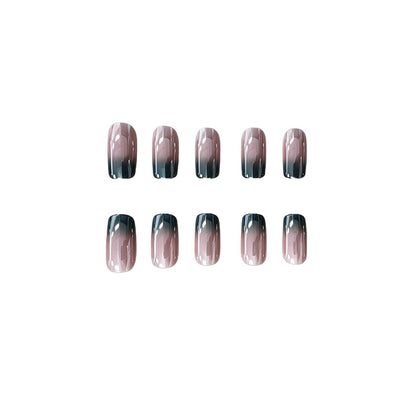 Glänzende Ombre Nail Art Verlängerungen Brehn