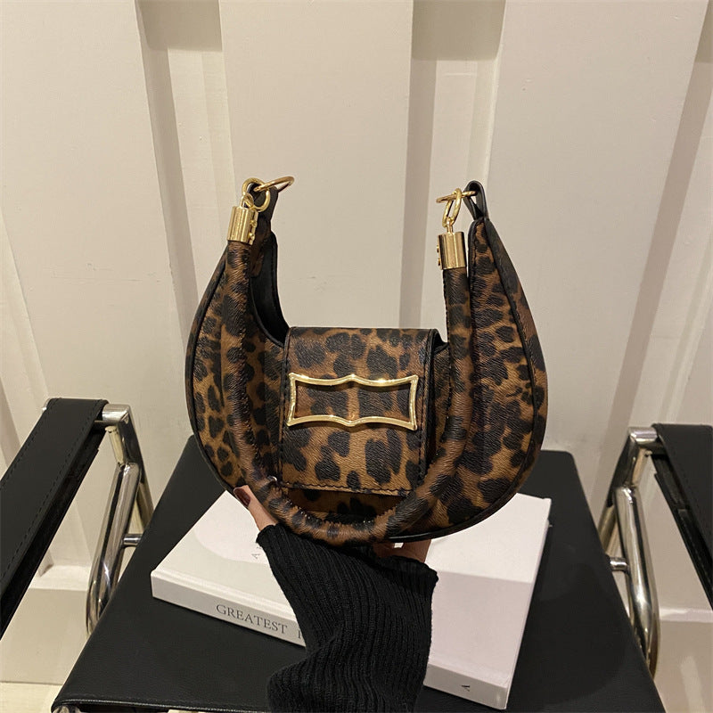 Stylische Leopardenmuster-Handtasche Brehn
