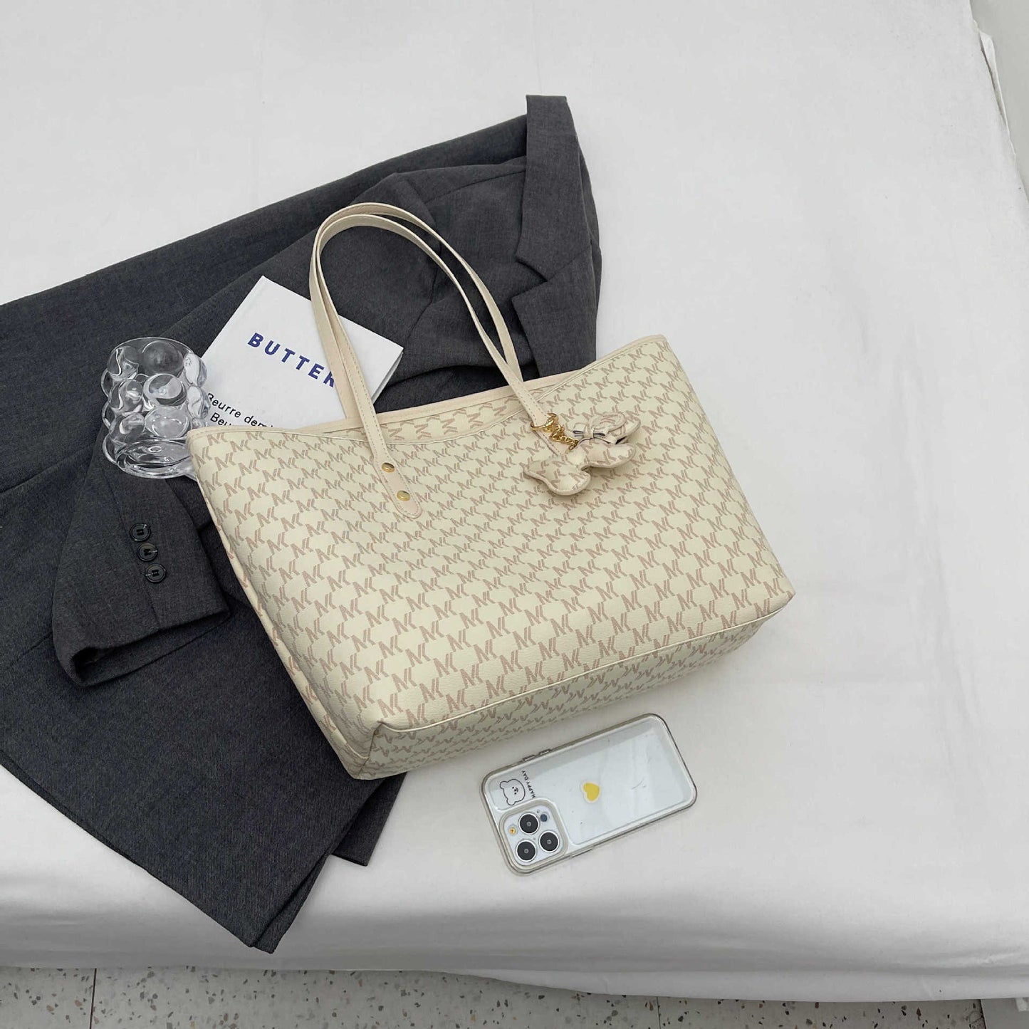 Elegante gemusterte Tote Bag Brehn