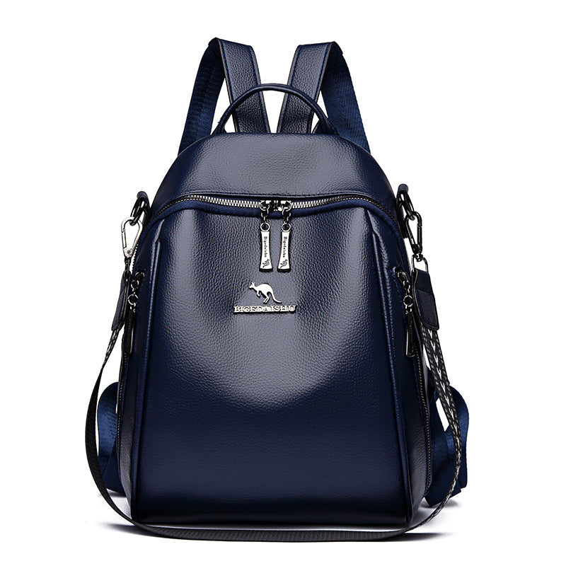 Chic Multifunktionaler Leder-Rucksack