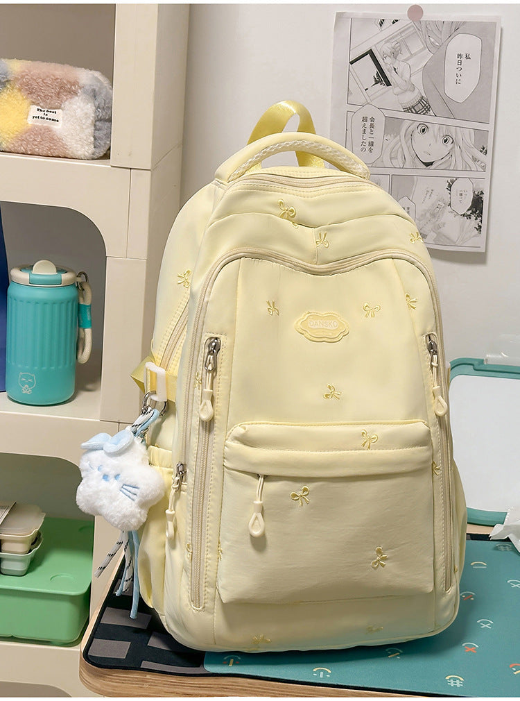 Gestickter Multi-Fach Freizeit-Schulrucksack