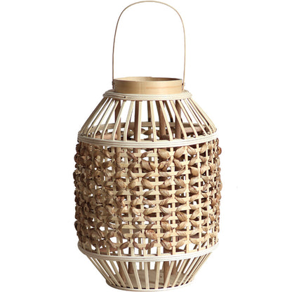 Handgefertigte Rattan-Laterne Brehn