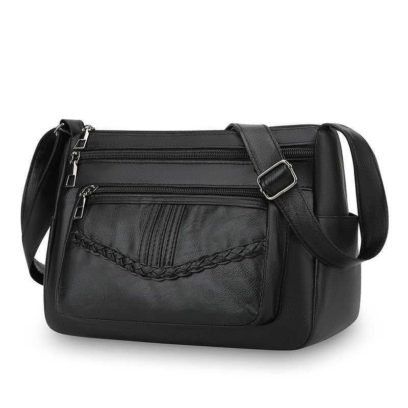 WoStylish Leder Umhängetasche