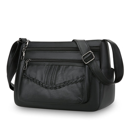 WoStylish Leder Umhängetasche