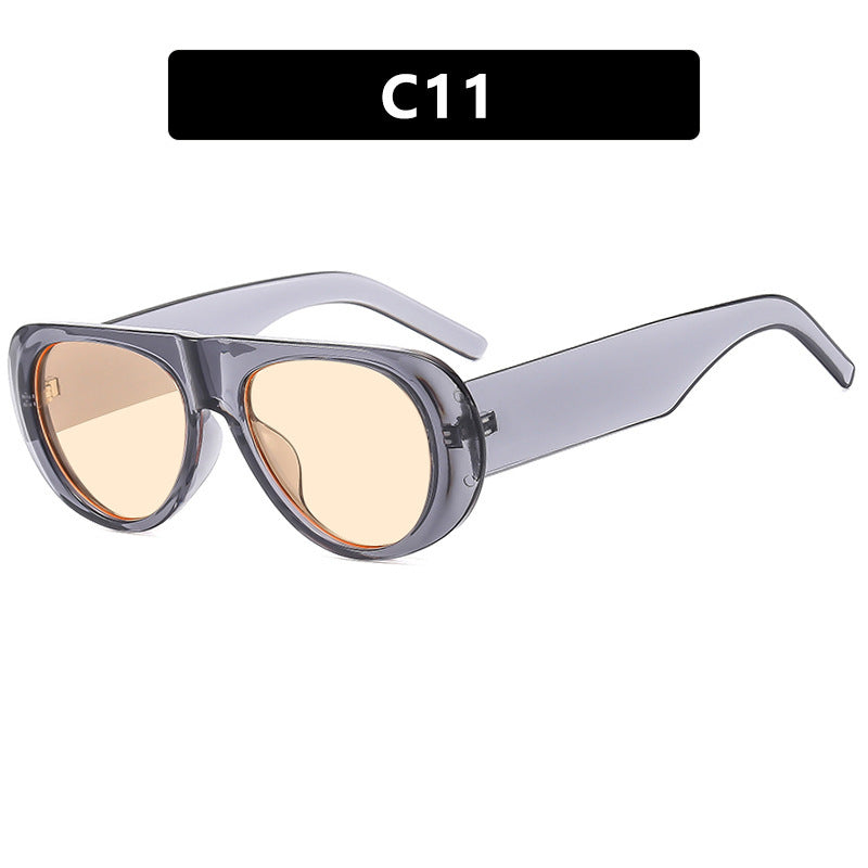 Damen zeitgenössische Sonnenbrille mit innovativem Design Brehn
