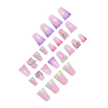 Dekorative 3D Stern-verzierte Nagelkunst Brehn