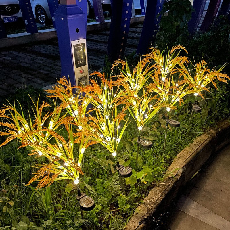 Solar LED Ziergras Weg Stake Lichter Mit Integriertem Solarpanel Brehn