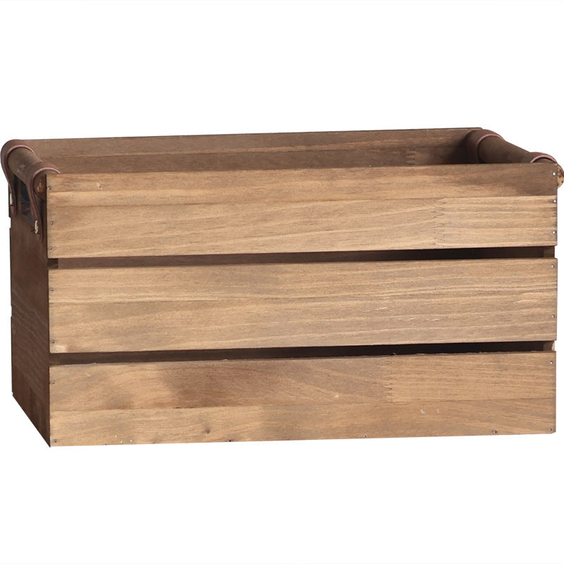 Eleganter Aufbewahrungskorb aus Massivholz Brehn