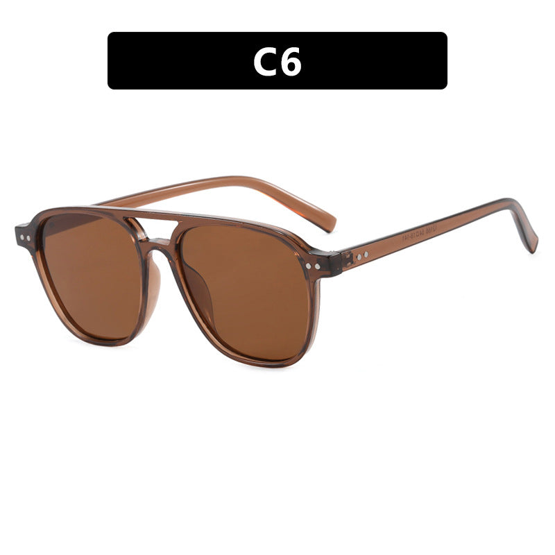 Damen moderne quadratische Sonnenbrille mit robustem Design und UV-Schutz Brehn