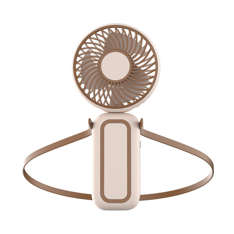 Damen tragbarer Nackenventilator mit ergonomischem Design und flexibler Geschwindigkeitsregelung Brehn