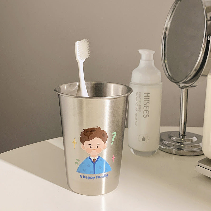 Edelstahl Zahnbürstenhalter mit Kreativem Kinderdesign Brehn