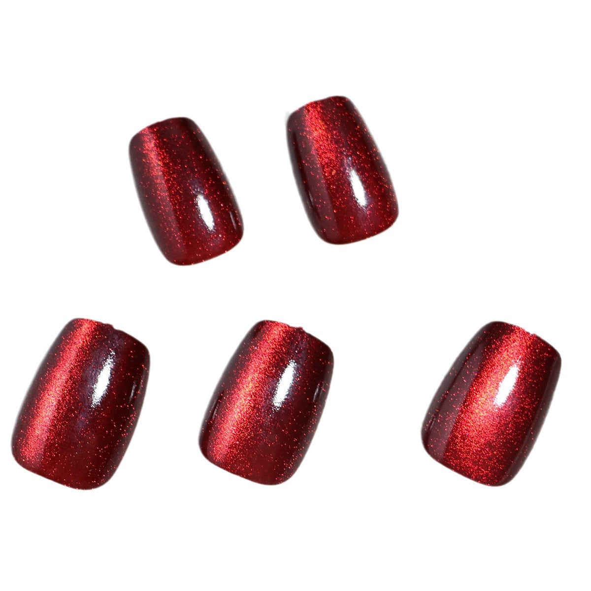 Glitzernde Press-On-Nagelspitzen Set Brehn