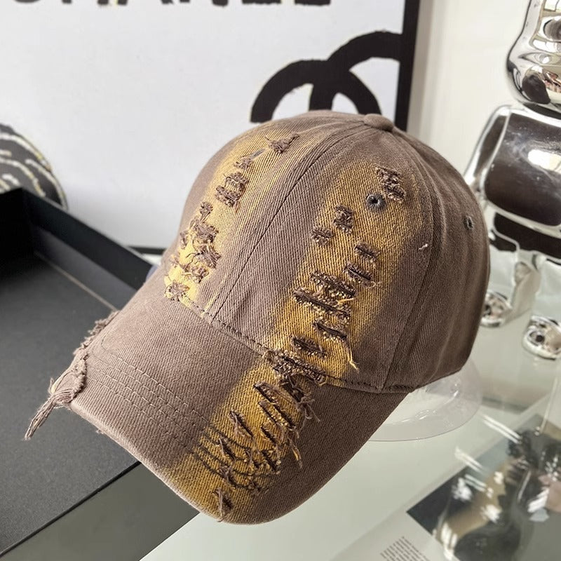 Damen Vintage-inspirierte, verwaschene Baseballkappe Brehn