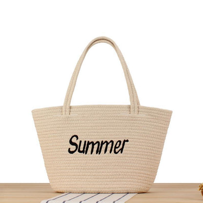 Strandtasche Im Modernen Korbmuster Brehn