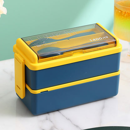 Multifunktionale Lebensmittelaufbewahrung Lunchbox mit integriertem Besteckset