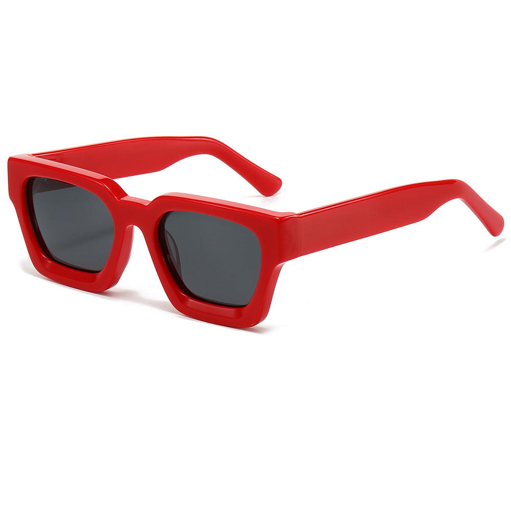 Damen designer Sonnenbrille mit modernem, quadratischem Rahmen und UV-Schutz Brehn