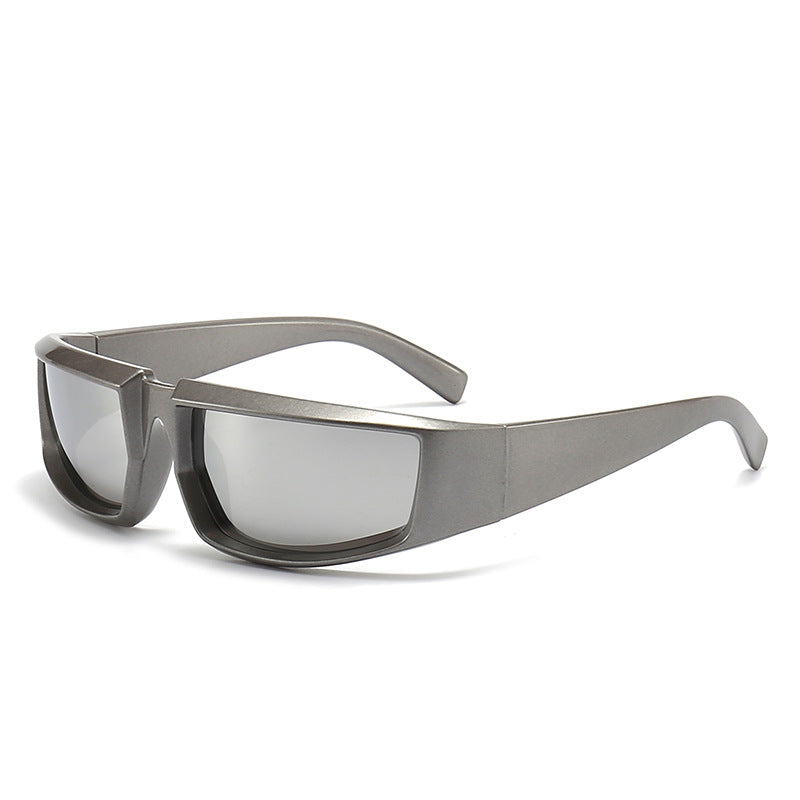 Damen stylische Sonnenbrille im futuristischen Design Brehn