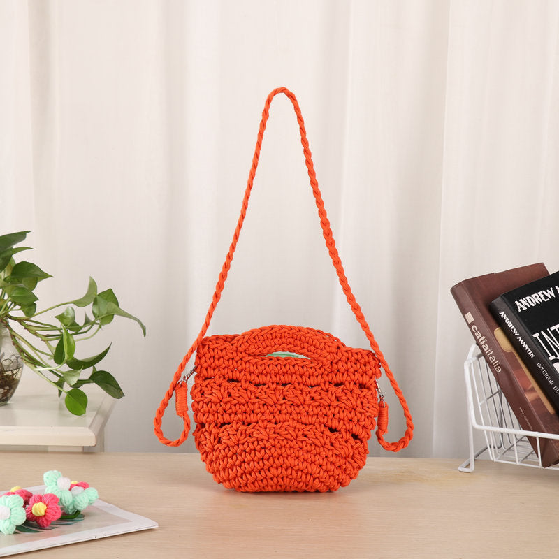 Handgefertigte Umhängetasche mit Einzigartigem Strickdesign Brehn