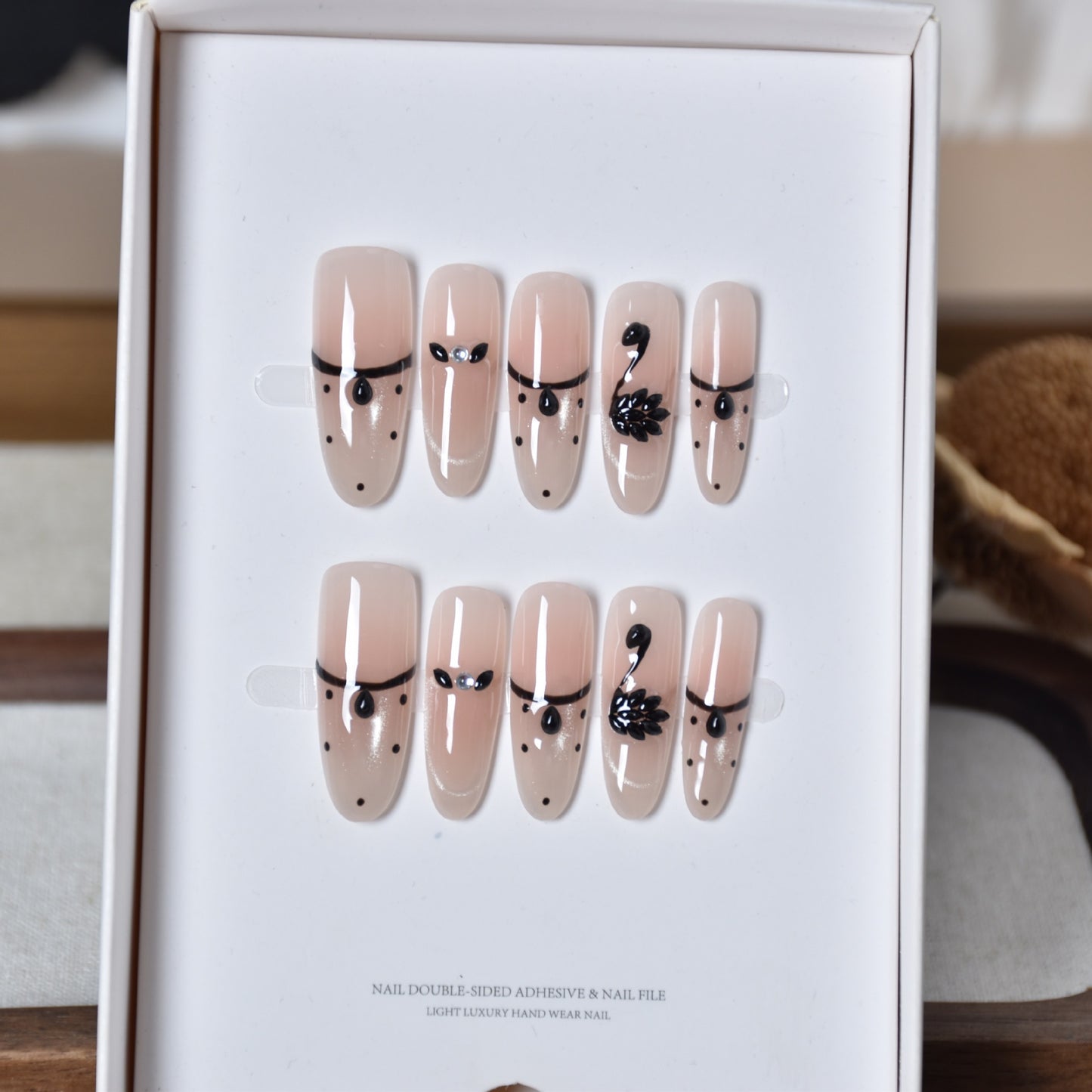Premium Künstlerische Druck-Nagel-Set Brehn