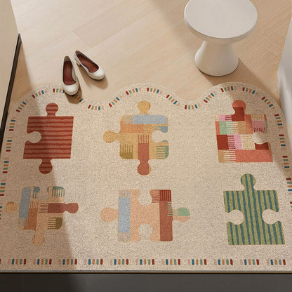 Puzzle Design Bereich Teppich