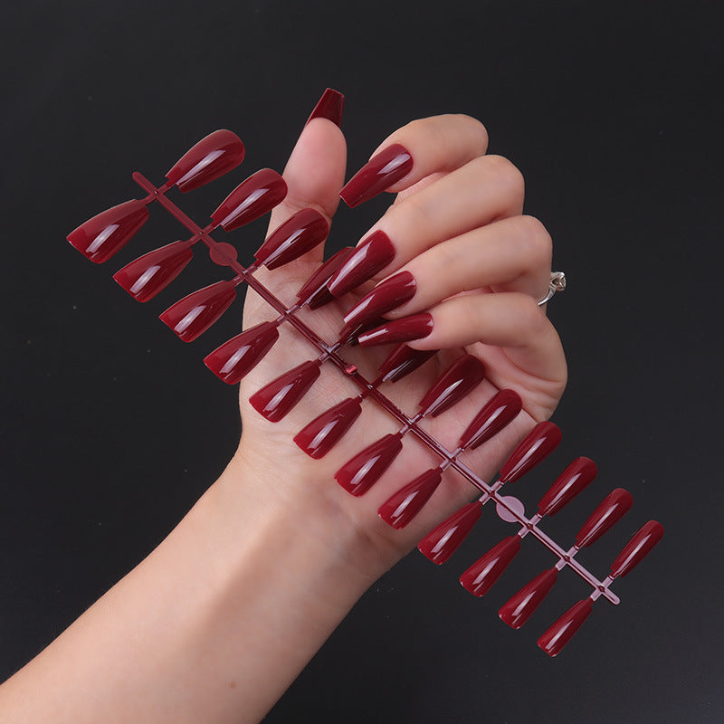 Atemberaubende schwarze Stiletto Press-On Nägel Brehn