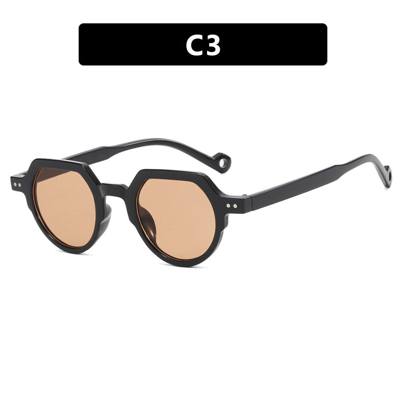 Damen geometrische Sonnenbrille mit schützendem UV-Filter und robustem Rahmen Brehn