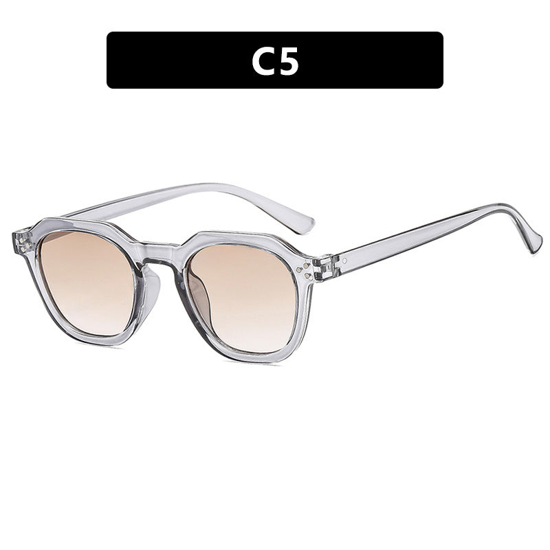 Damen modische Sonnenbrille im trendigen Hexagon-Design Brehn