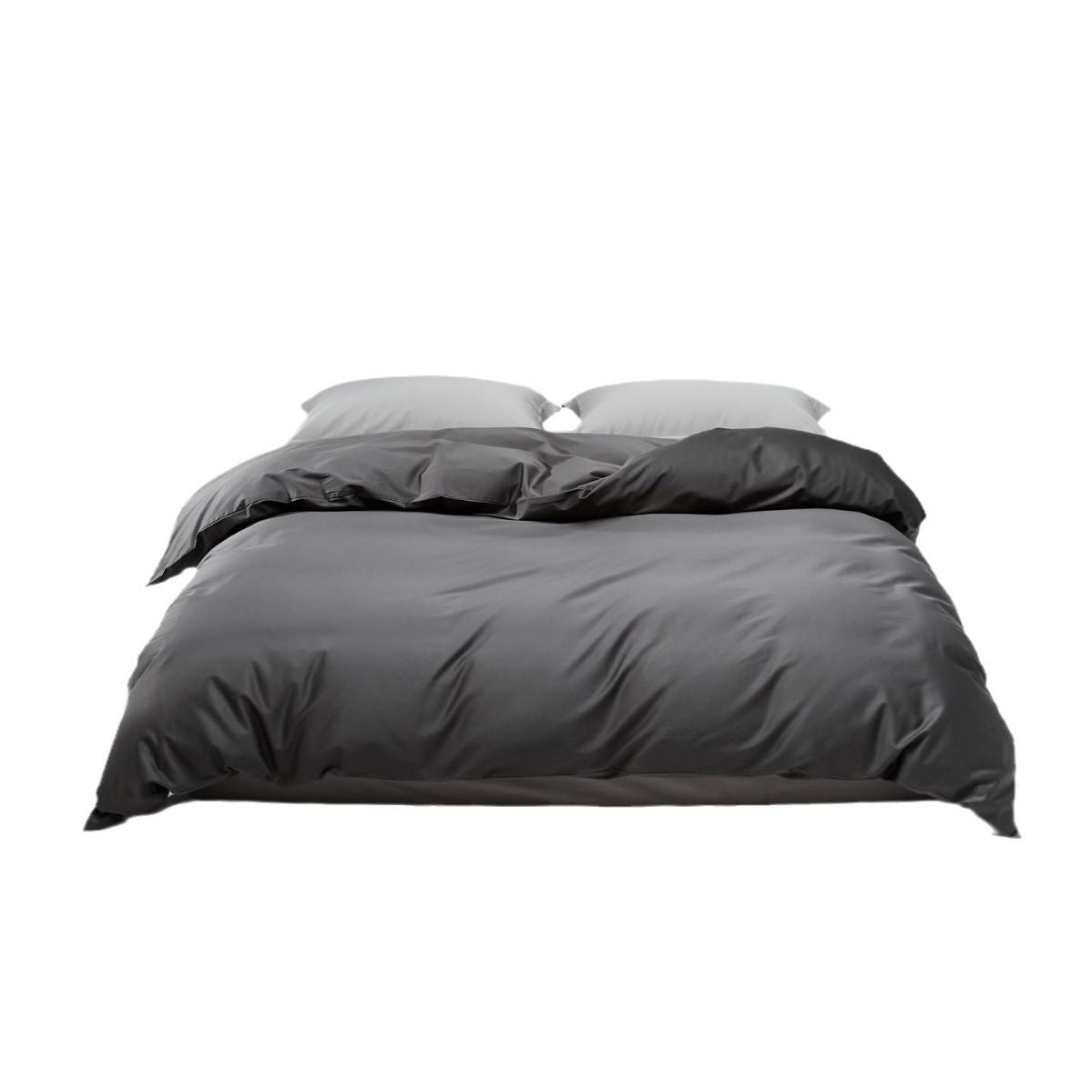 Mako-Baumwoll-Satin Bettwäsche-Set mit verdecktem Reißverschluss und Kissenbezügen Brehn
