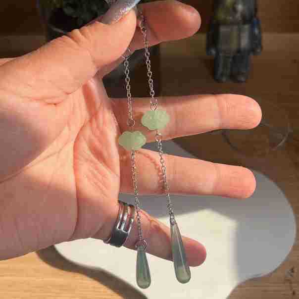 Artisan Blatt Design Anhänger Ohrringe Brehn
