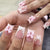 Dekorative Strass Nagelkunst Brehn