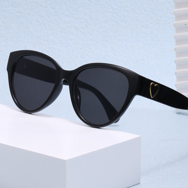 Damen Cat-Eye Sonnenbrille mit luxuriösem Leopardenmuster und charmanten Details Brehn