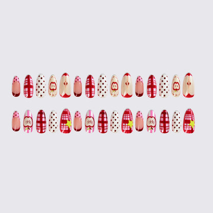 Stilvolles Kunstnagelset mit fröhlichen Obstmotiven Brehn
