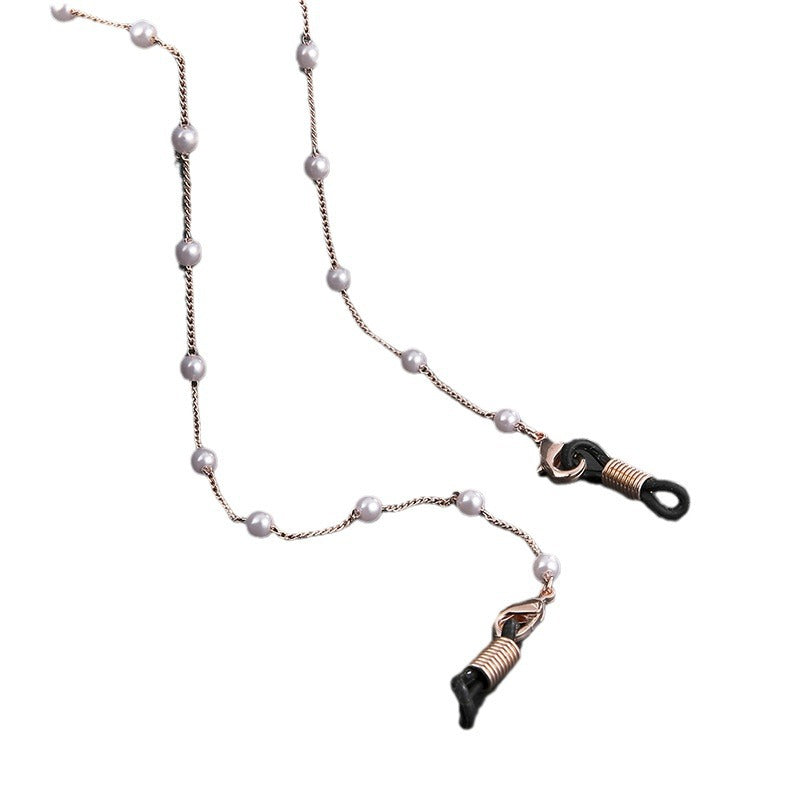 Eleganter Perlenketten-Brillenhalter Brehn