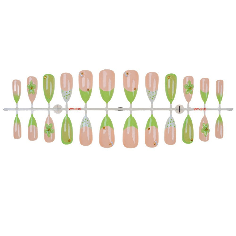 Natur-inspiriertes Press-On Nagelkunst-Set Brehn