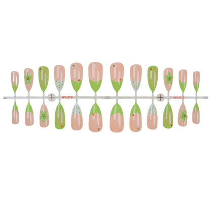Natur-inspiriertes Press-On Nagelkunst-Set Brehn
