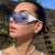 Damen modische visierähnliche Sonnenbrille Brehn