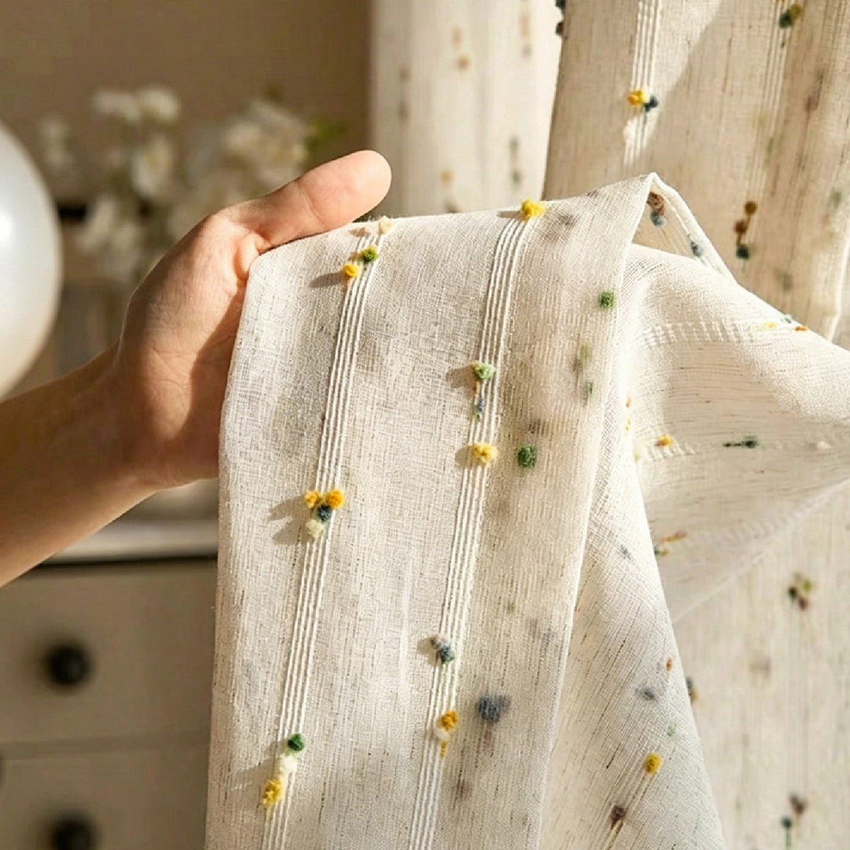 Dekoratives Transparentes Vorhangpaneel Brehn