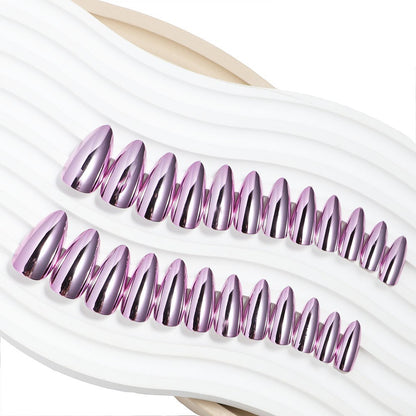 Elegantes Spiegel-Finish Press-On Nail Set Brehn