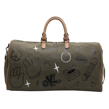 Fun gemusterte Wochenend-Duffle-Tasche Brehn