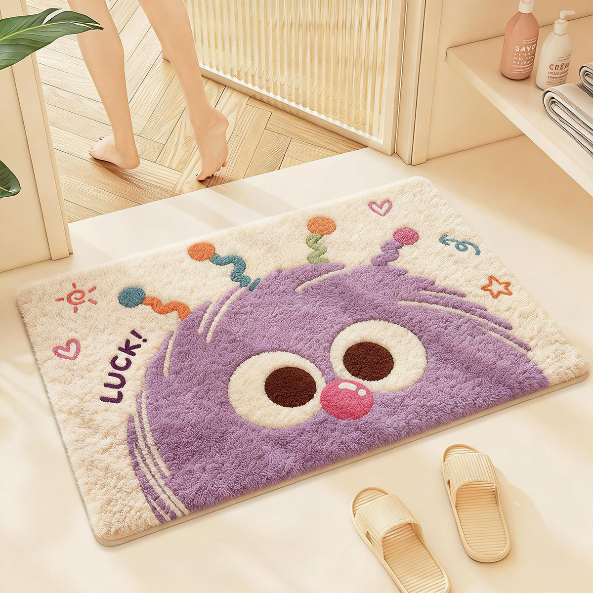 Tier-Themen Plüsch-Badege Matten