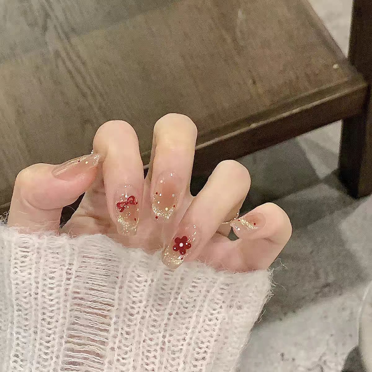 Dekoratives Press-On Nagelkunst Set Brehn
